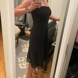 Vintage J. crew black strapless dress